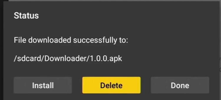delete apk from firestick image