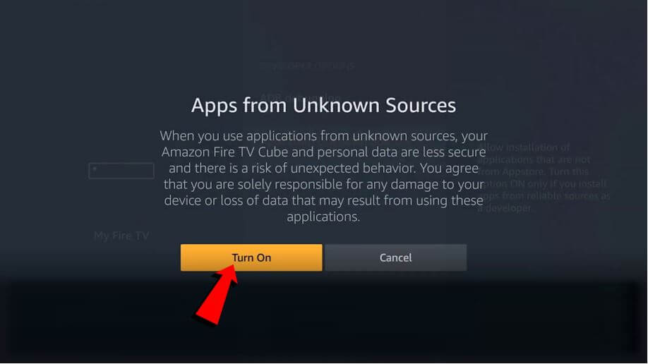 Turn on apps from unknown sources on firestick 1